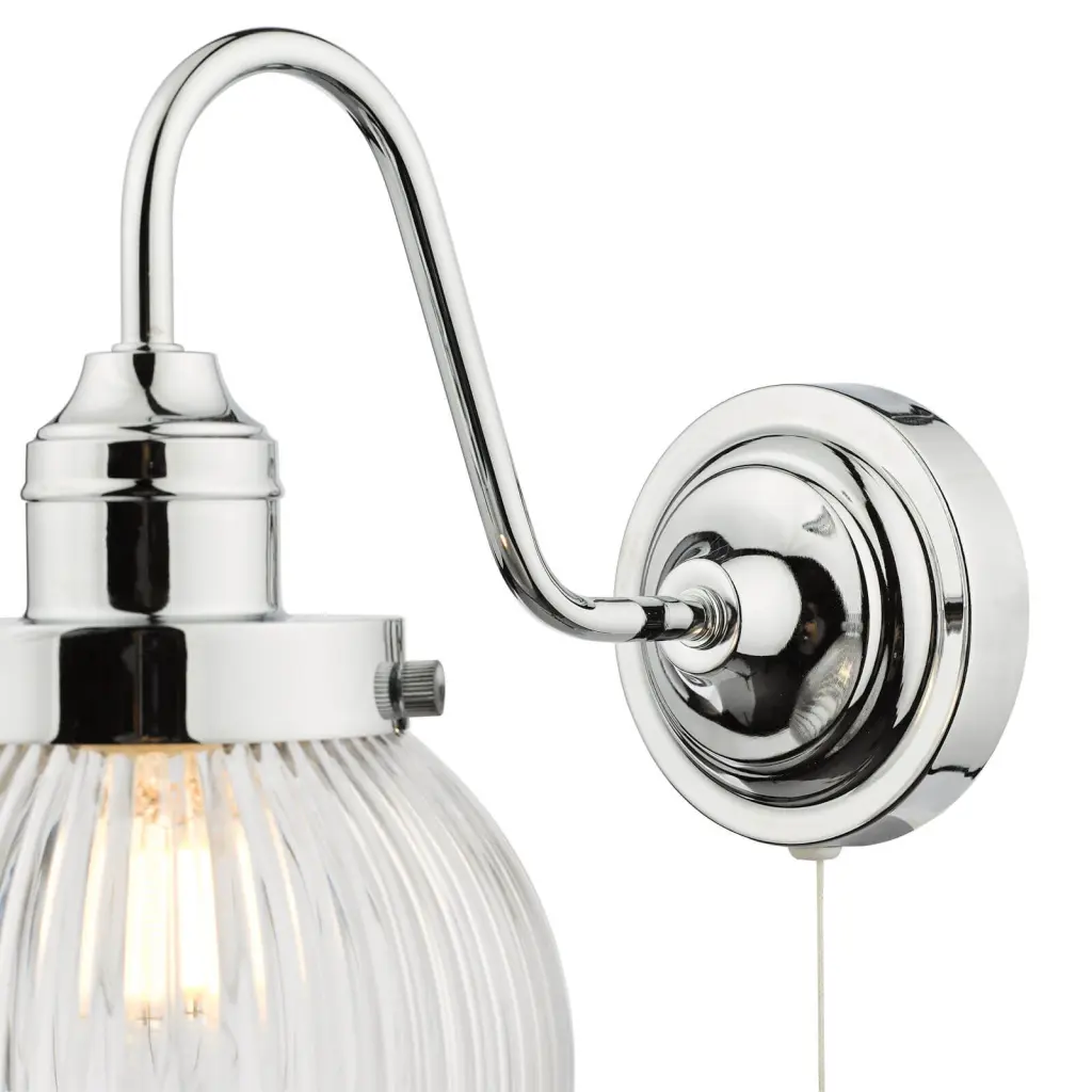 Tamara IP44 Polished Chrome Wall Light