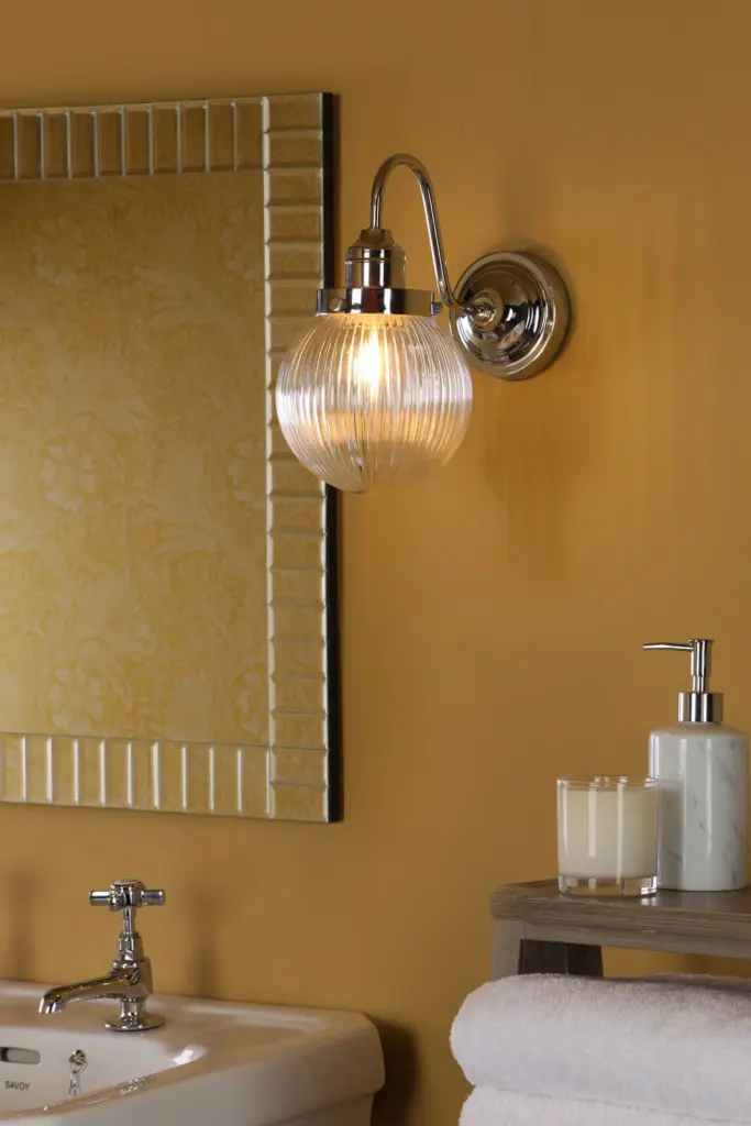 Tamara IP44 Polished Chrome Wall Light