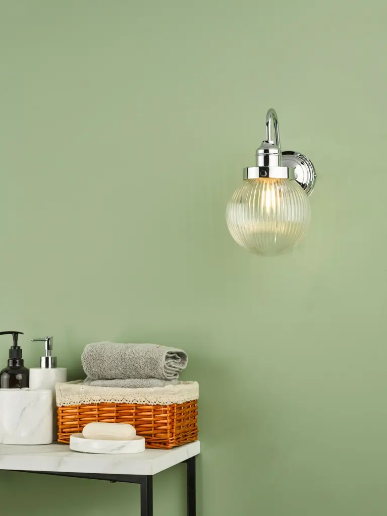 Tamara IP44 Polished Chrome Wall Light