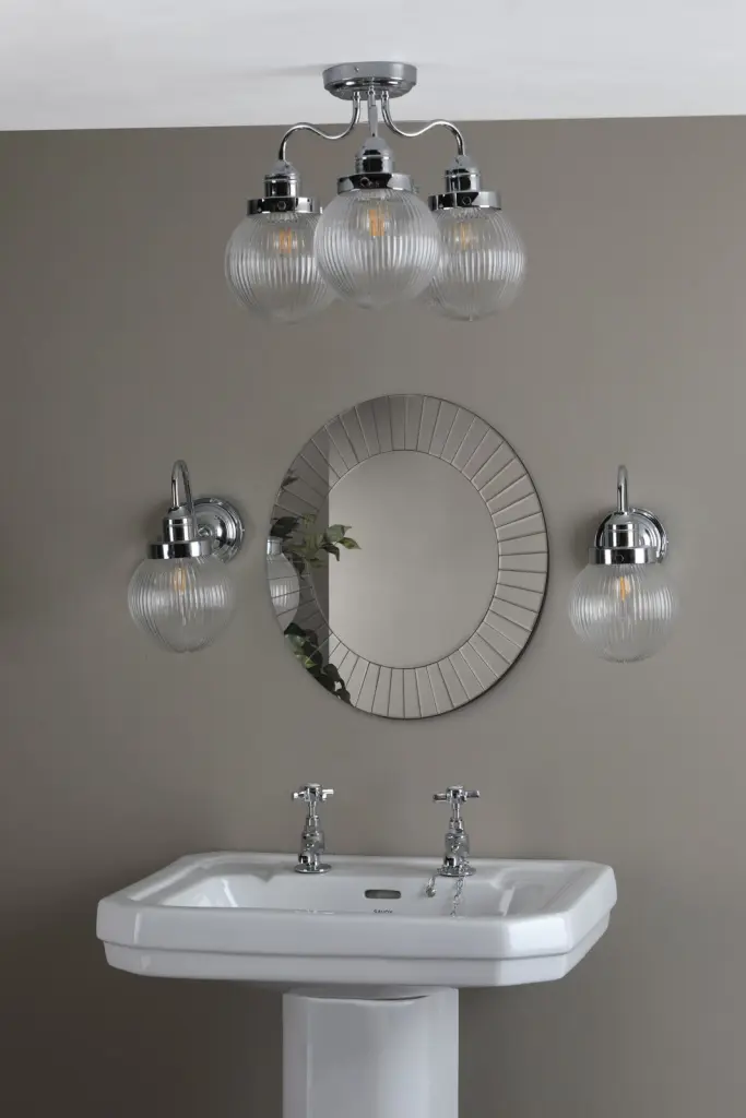 Tamara IP44 Polished Chrome Wall Light