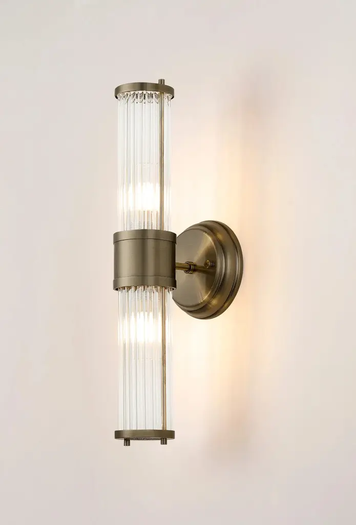 Appeal Up & Down Wall Light in Antique Brass