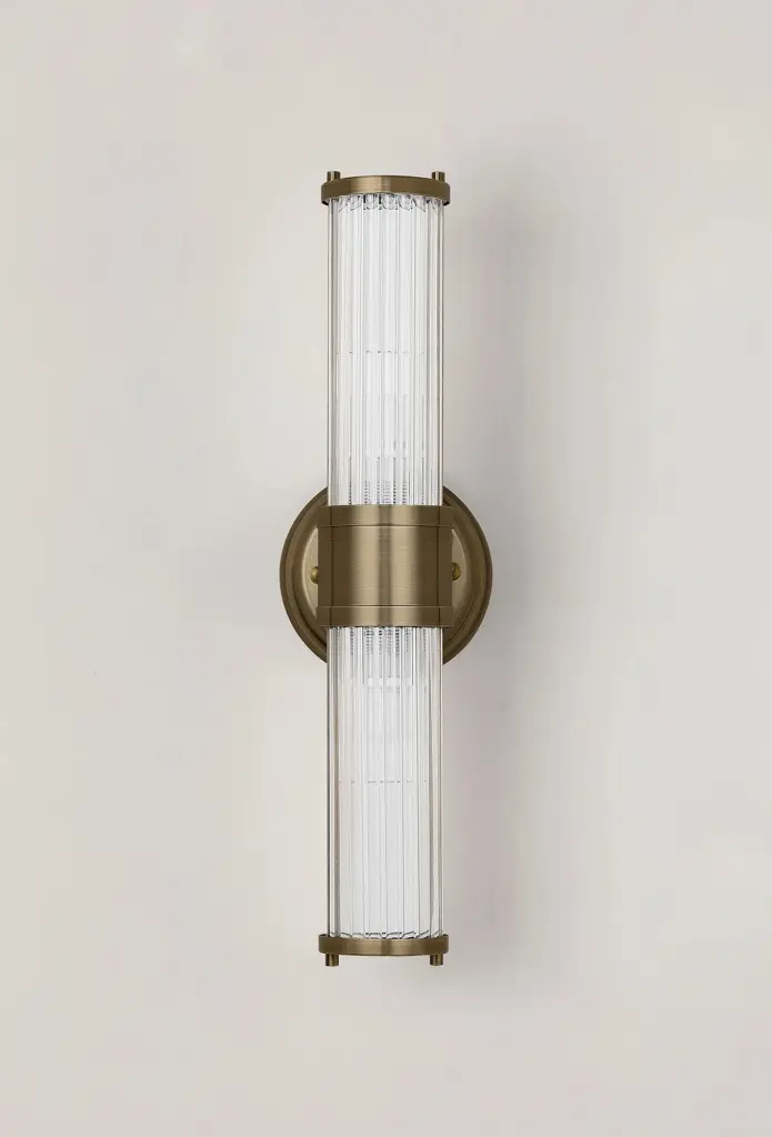 Appeal Up & Down Wall Light in Antique Brass