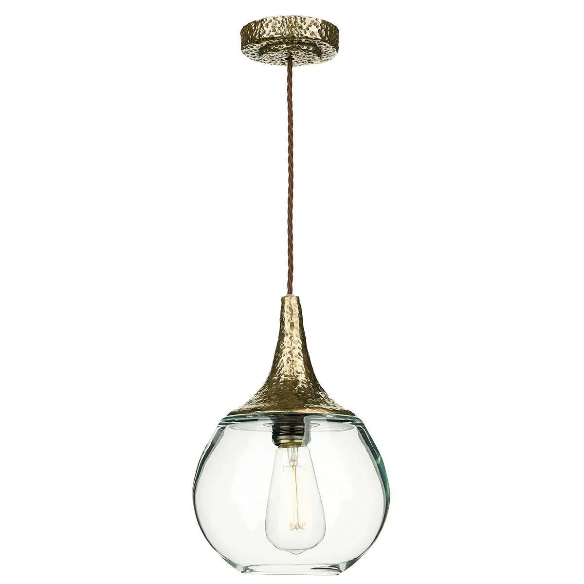 Teardrop Bronze 1 Light Pendant
