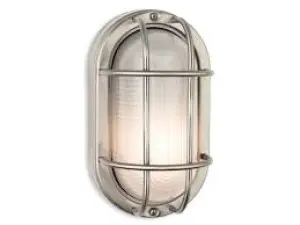 Lugo Outdoor Bulkhead in Stainless Steel Finish IP44