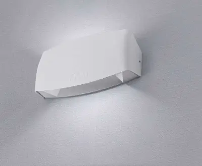 Abram 190 8W Up and Down LED Wall Light White