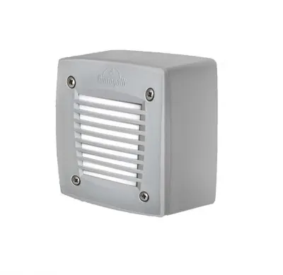 Extra Leti 100 3W Square Grey Grill Surface Mounted