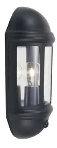 Latina PIR Half Lantern in Black Finish