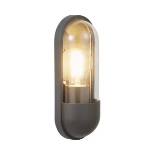 Pilule Outdoor Wall Light in Anthracite IP54