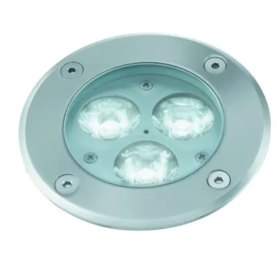 Stainless Steel IP67 3Led Outdoor Pathway Walkover Glass Light