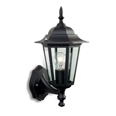 Traditional Uplight Black Coach Outdoor Lantern