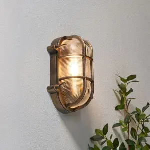 Davey Gold Caged Oval Bulkhead