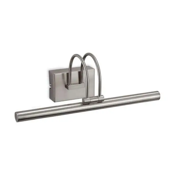 Traditional Brushed Steel Picture LED Wall Light