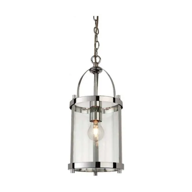 Traditional Chrome Lantern Light Fitting