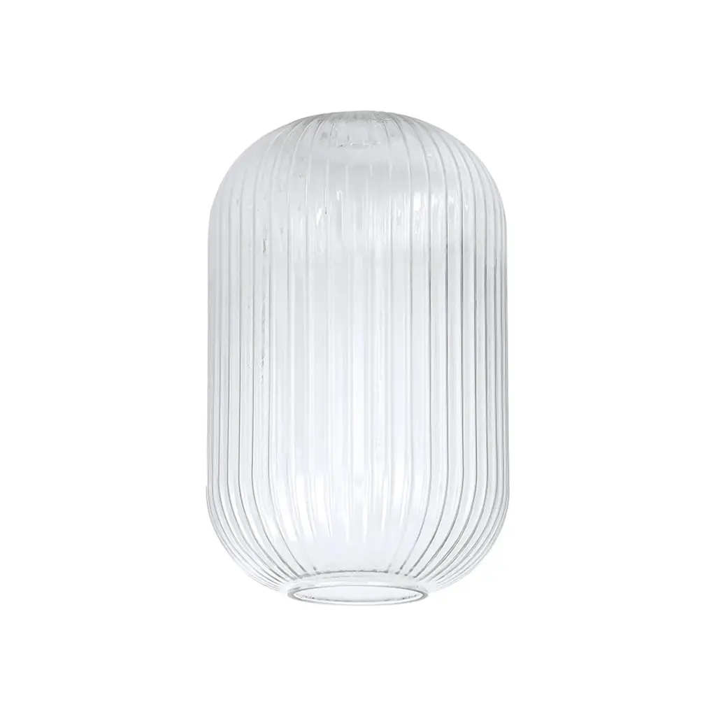 Meel 20cm Cylinder Clear Glass Shade