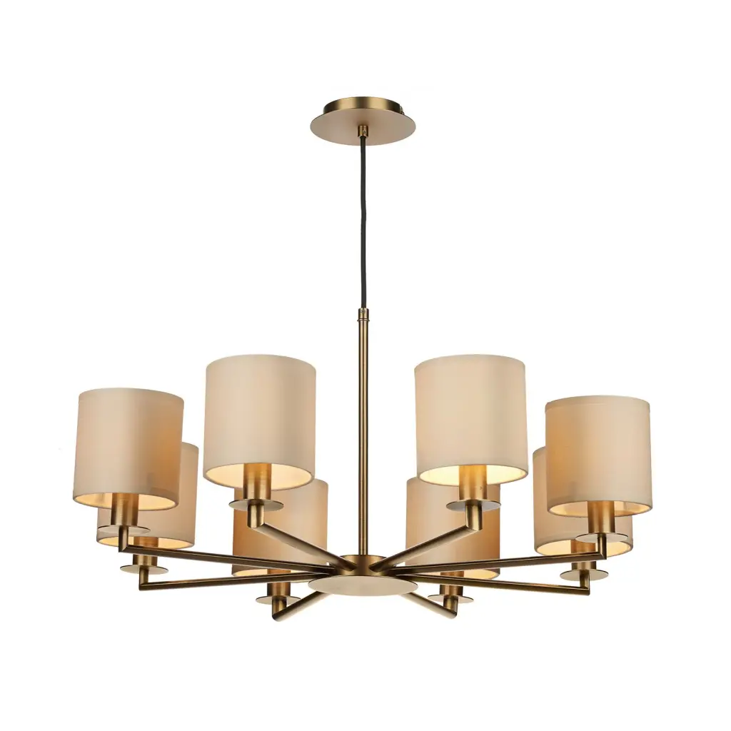 Tyler 8 Light Dual Mount Pendant Bronze