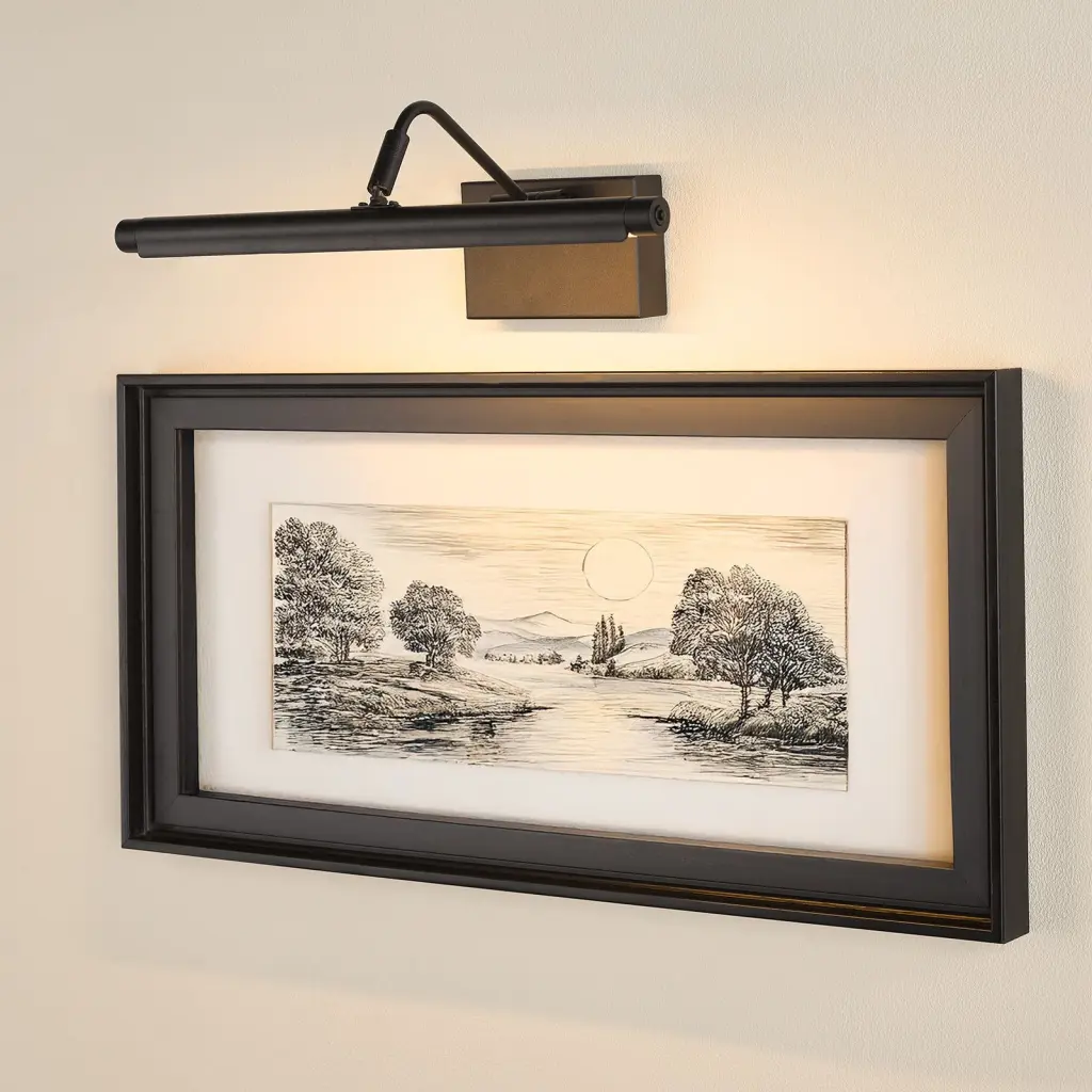 Tyrus 35cm Satin Black LED Picture Light