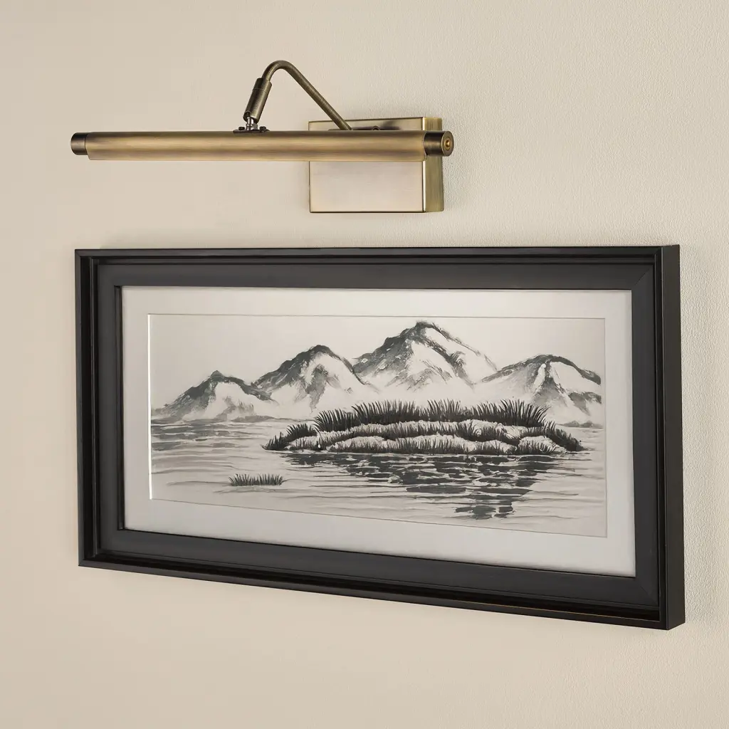 Tyrus 35cm Brushed Bronze LED Picture Light