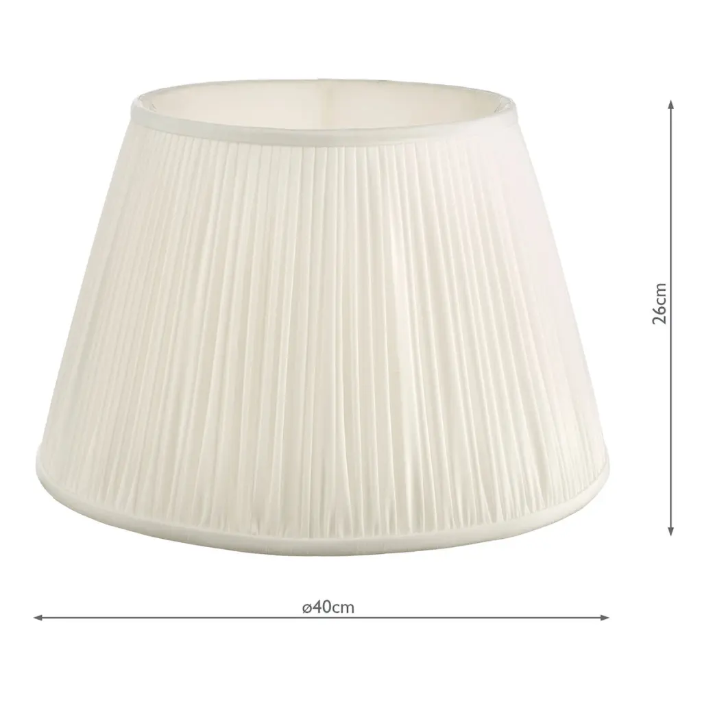 Ulyana 400mm Ivory Shade