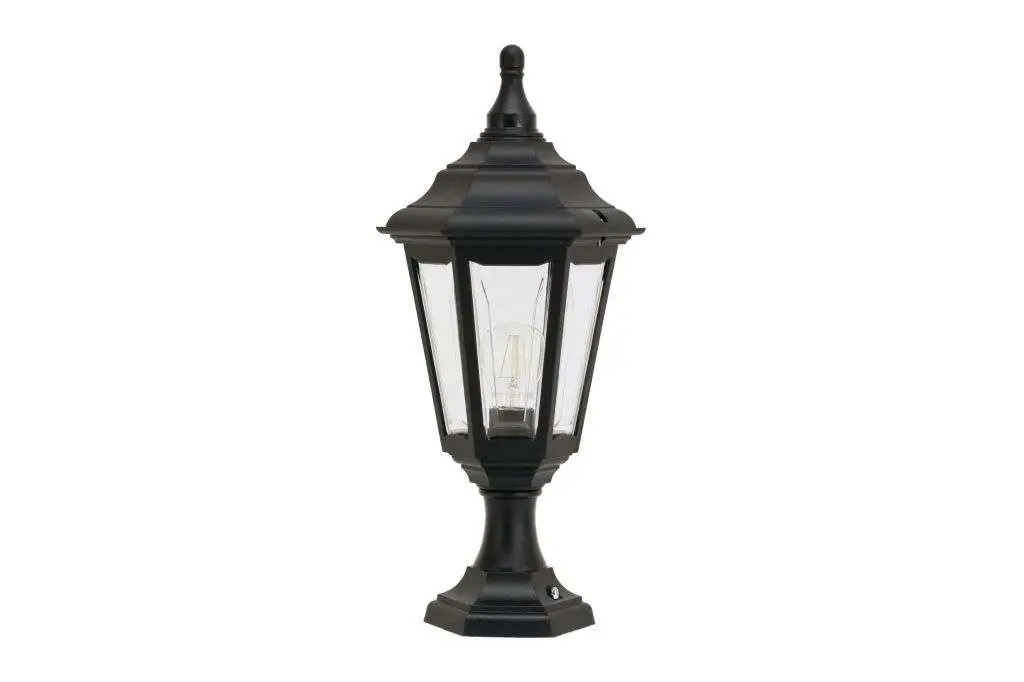 Urano Hexagonal Pillar Top Black