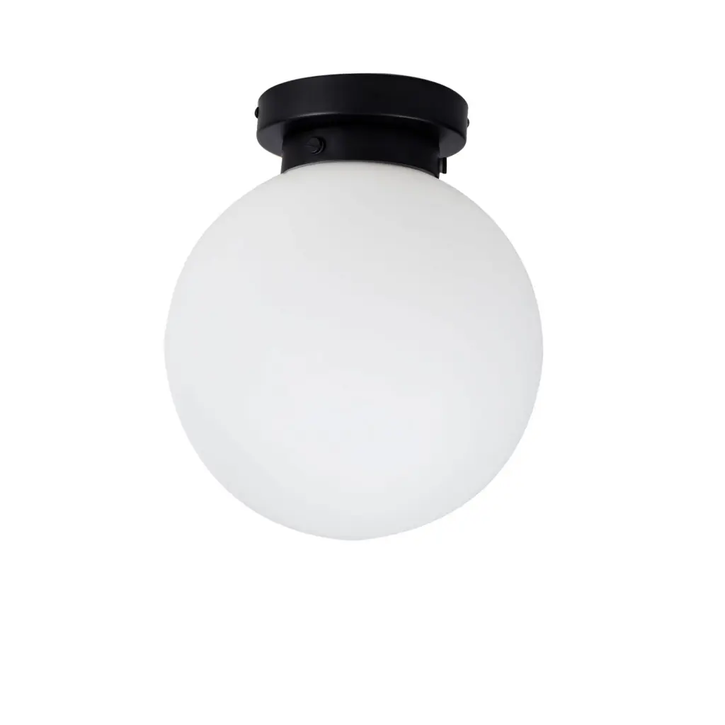 Vanity 1 Light Flush Matt Black IP44