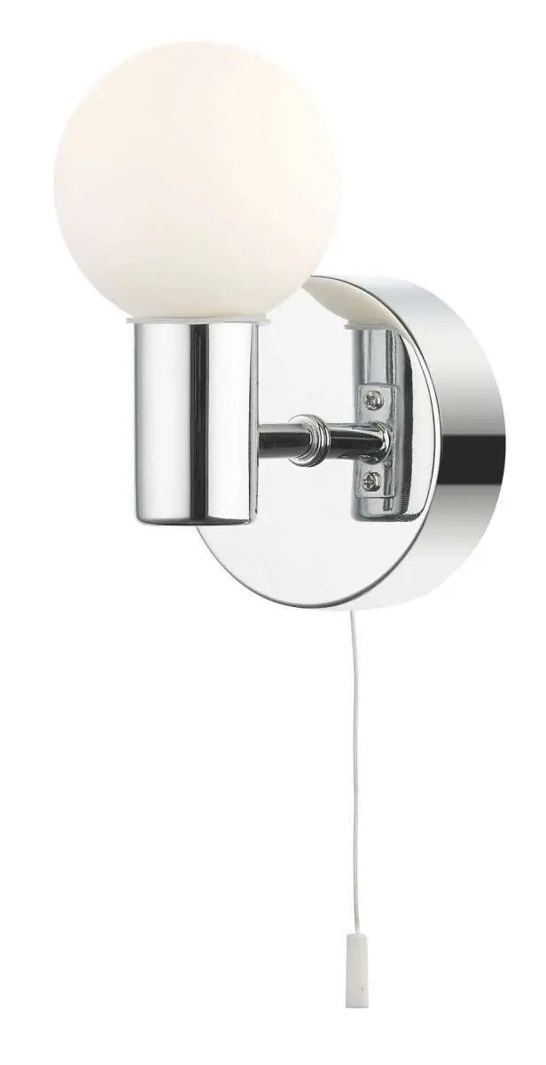 Vanity Single Wall Light Polished Chrome IP44