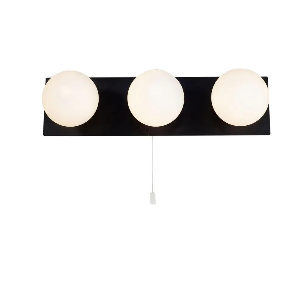 Vanity 3 Light Matt Black IP44