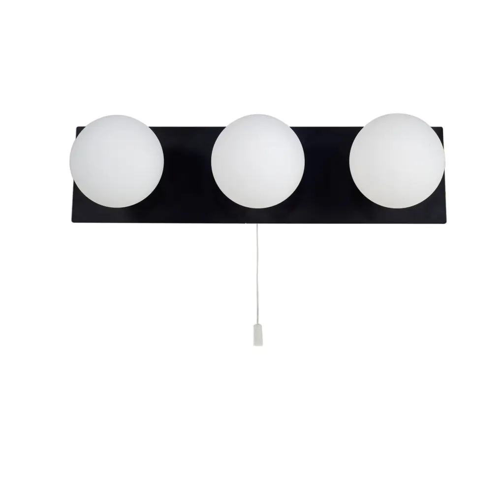 Vanity 3 Light Matt Black IP44
