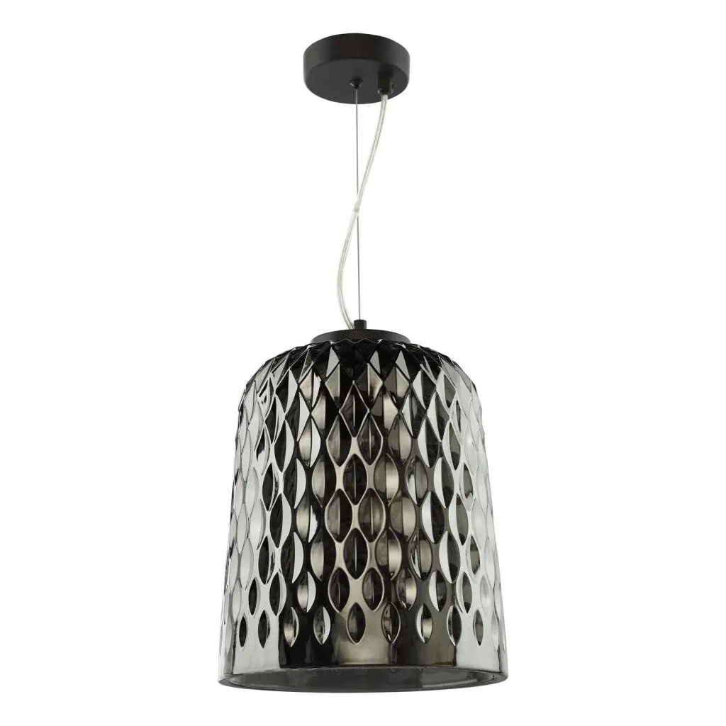 Varius Matt Black & Smoked Glass Single Pendant