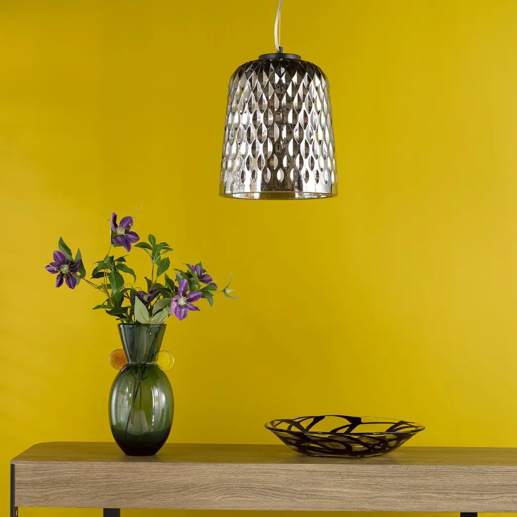 Varius Matt Black & Smoked Glass Single Pendant