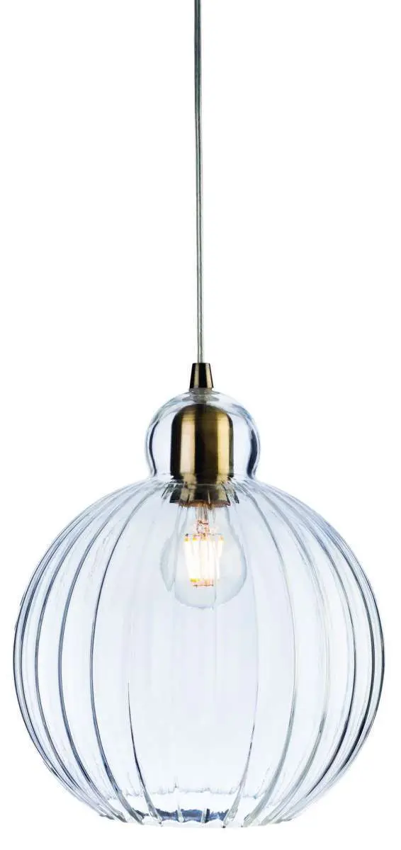 Victory Single Light Pendant in Antique Brass