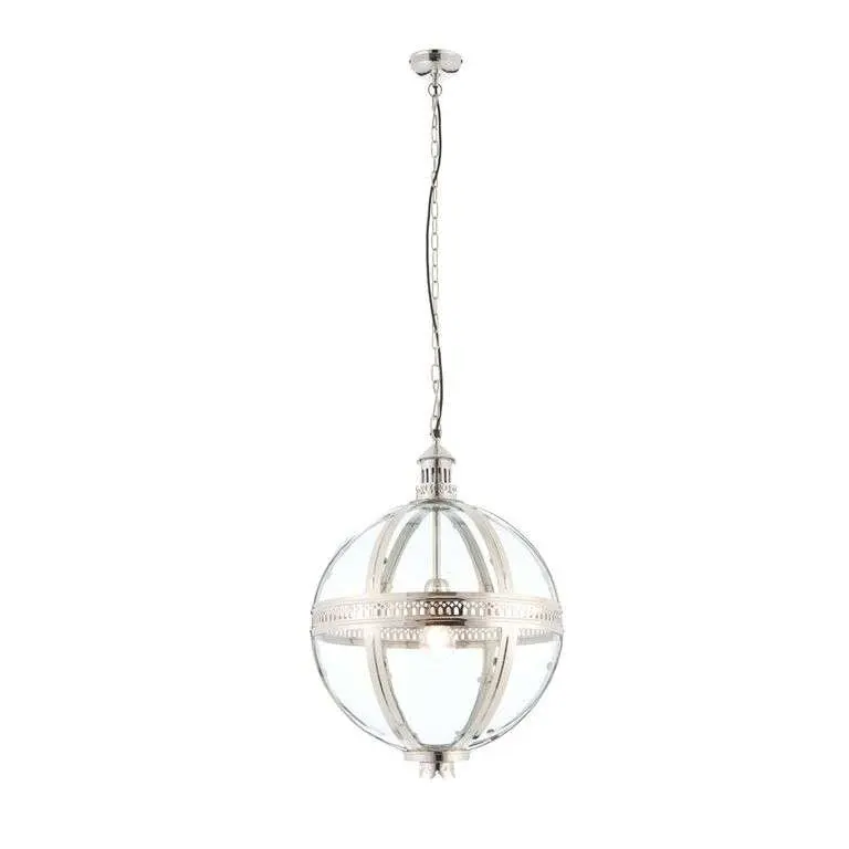 Vienna 410mm Nickle Plated Brass Pendant