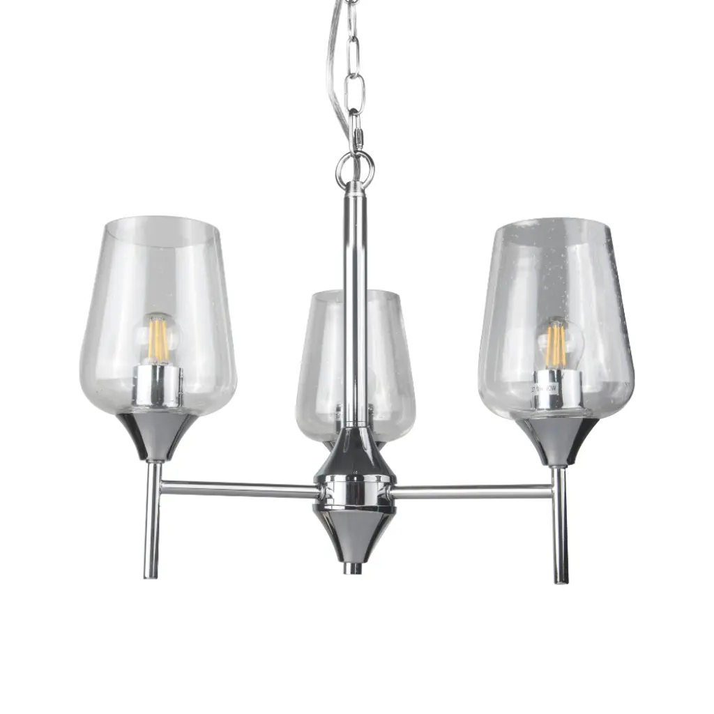 Vino 3 Light Polished Chrome Pendant
