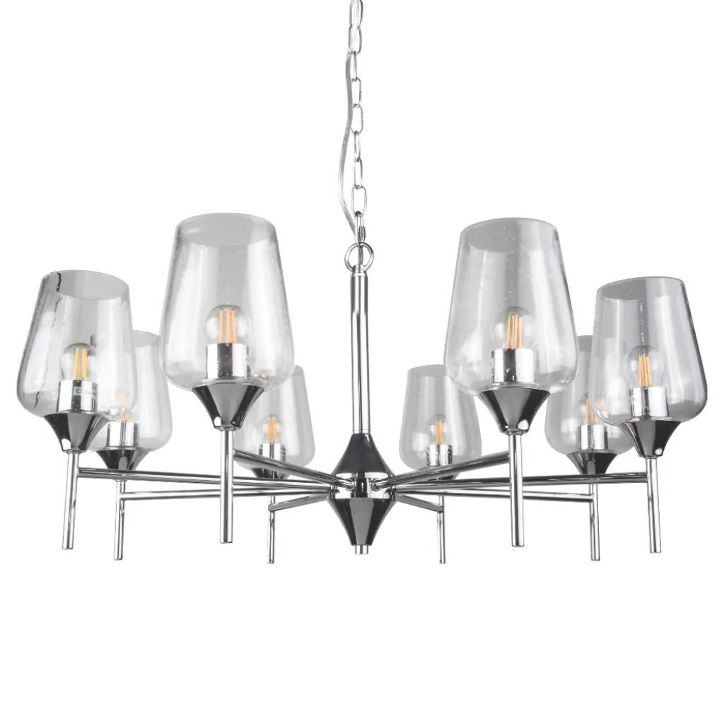 Vino 8 Light Polished Chrome Pendant