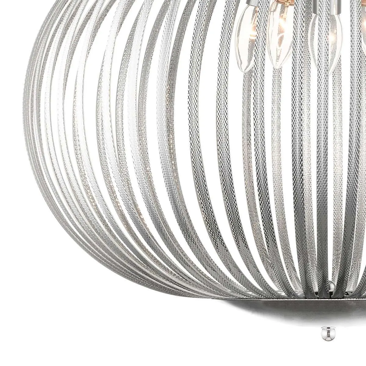 Vita 5 Light Etched Aluminium Oval