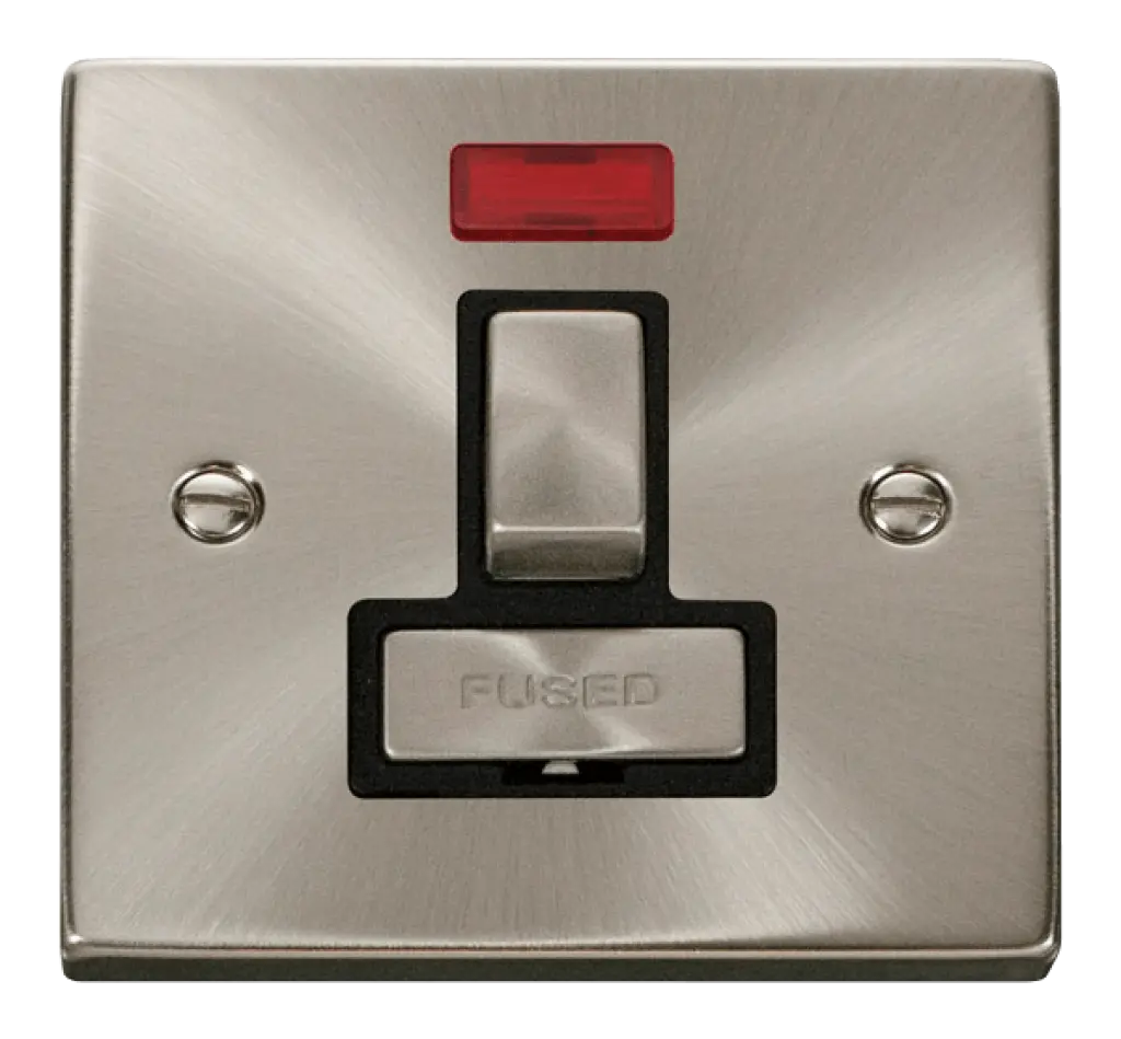 Satin Chrome FCU Switch with Neon