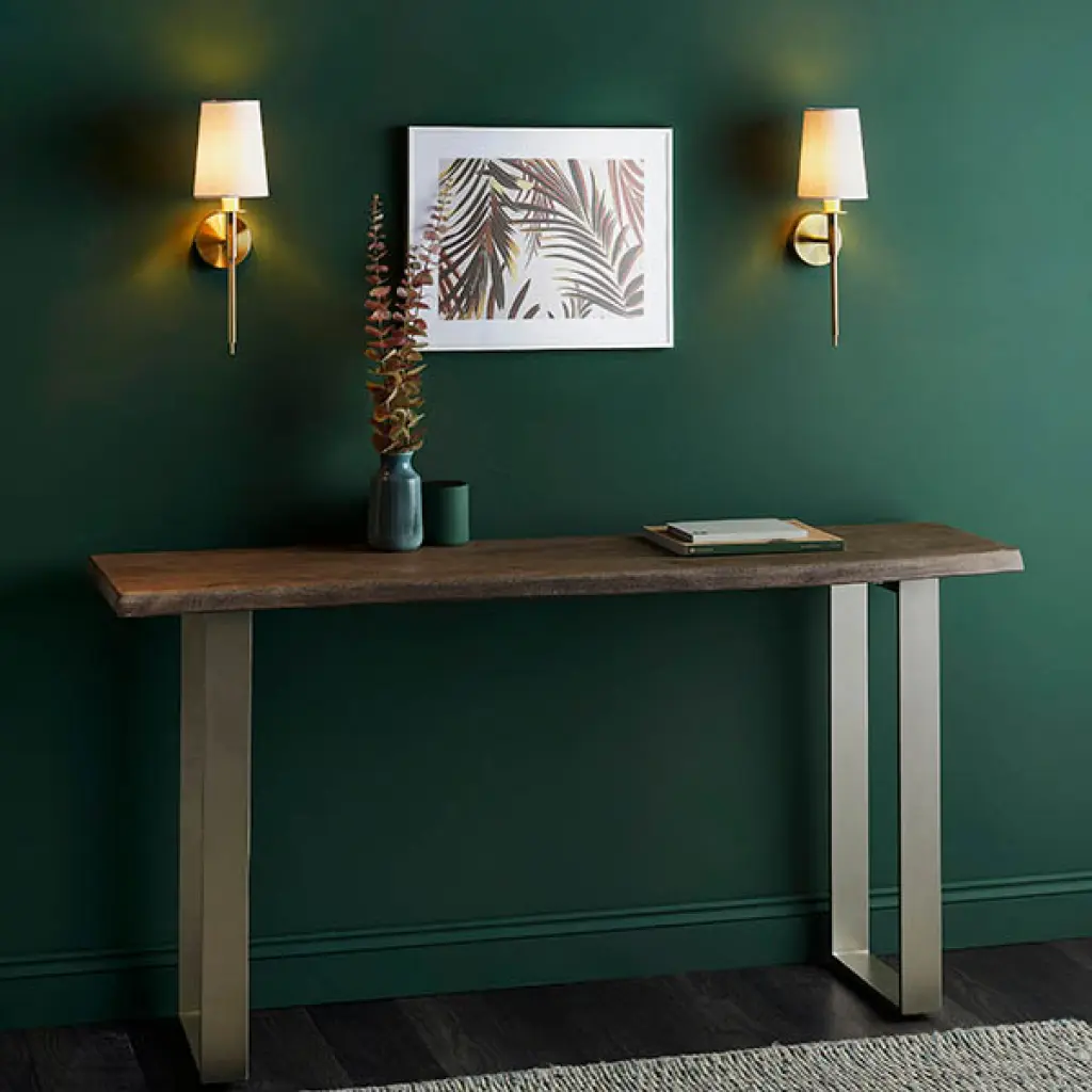 Roe Satin Brass Wall Light C/W White Shade