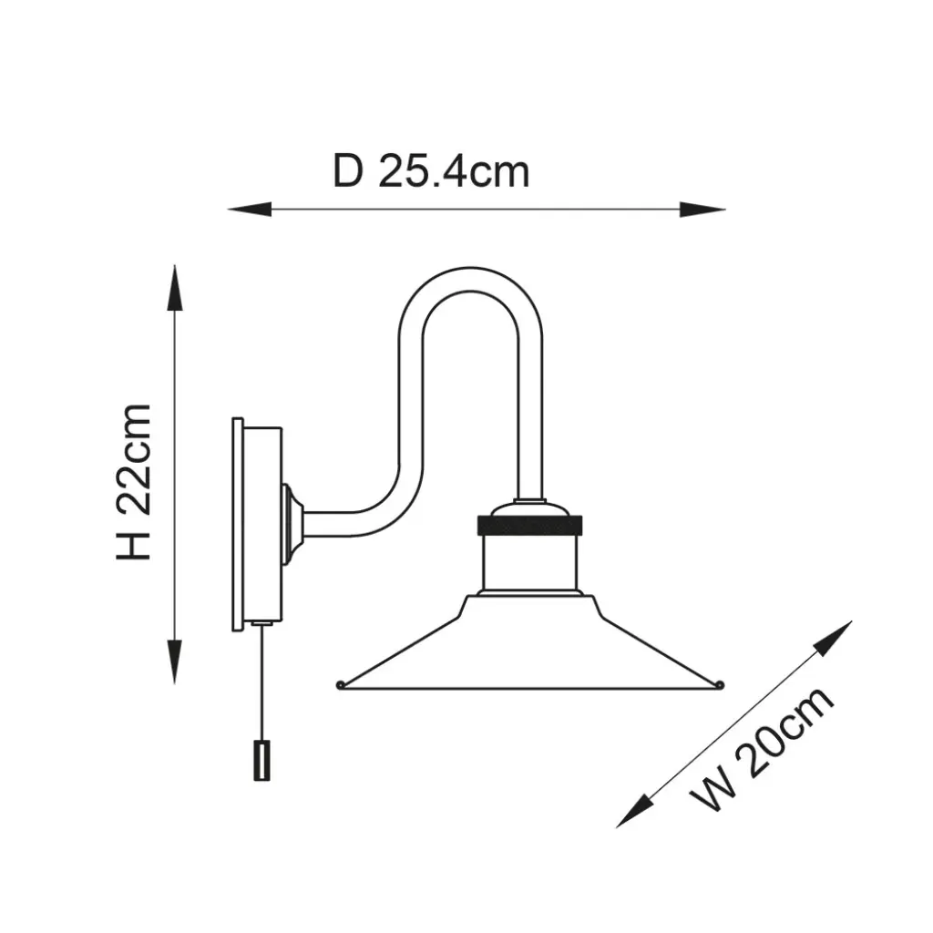 The Anglers Wall Light in Chrome