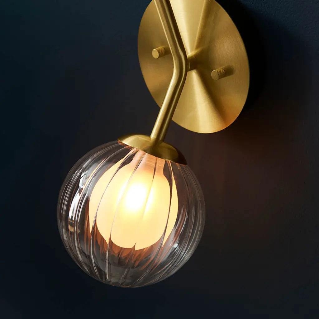 March Wall Light in Satin Brass