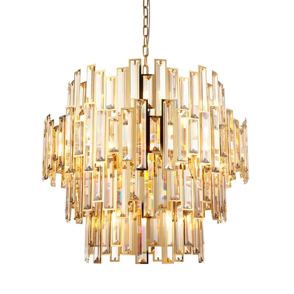 Viviana 15 Light Gold & Champagne Chandelier