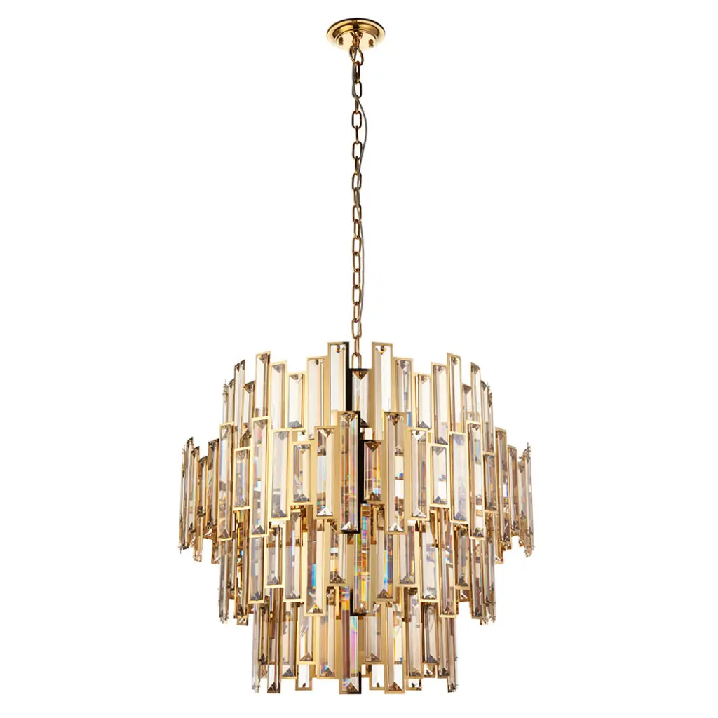 Viviana 15 Light Gold & Champagne Chandelier
