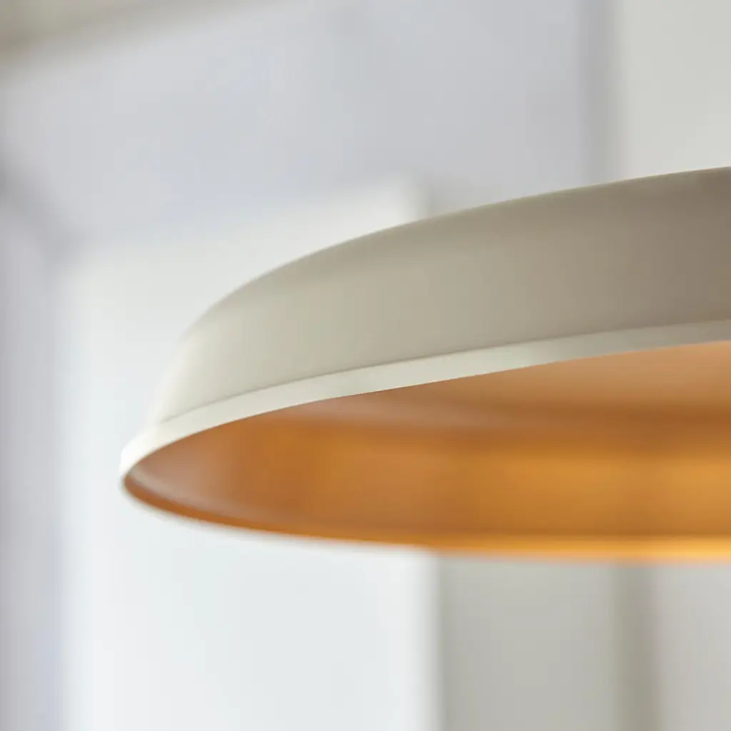 Marie Warm White & Satin Brass Single Pendant