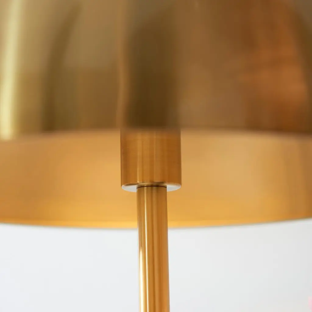 Emily Aged Brass & Marble Table Lamp