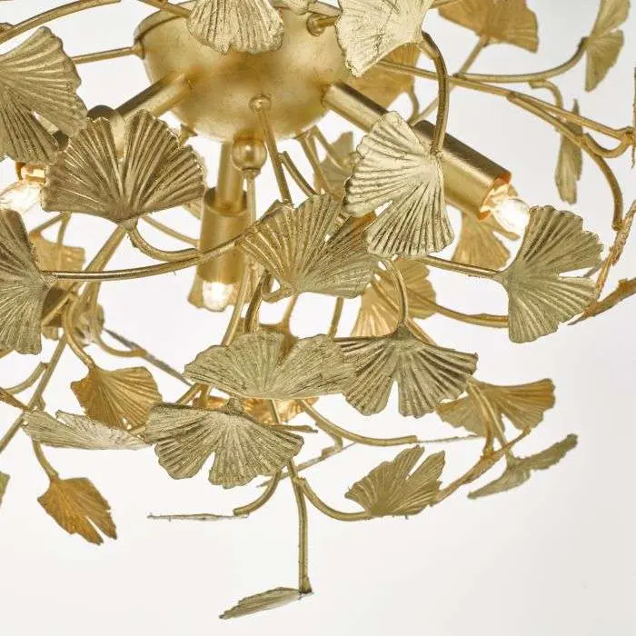 Yadira 4lt Semi Flush Gold Effect