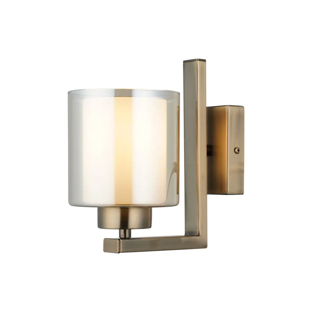 Yara Single Antique Brass Wall Light