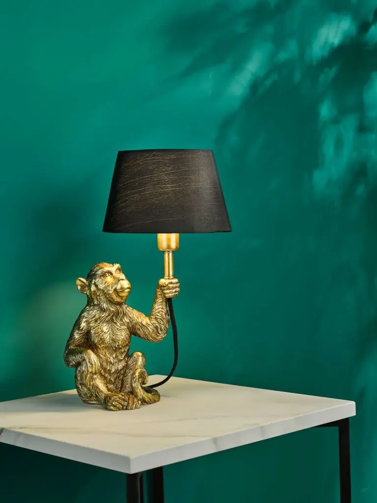 Zira Gold Table Lamp C/W Shade