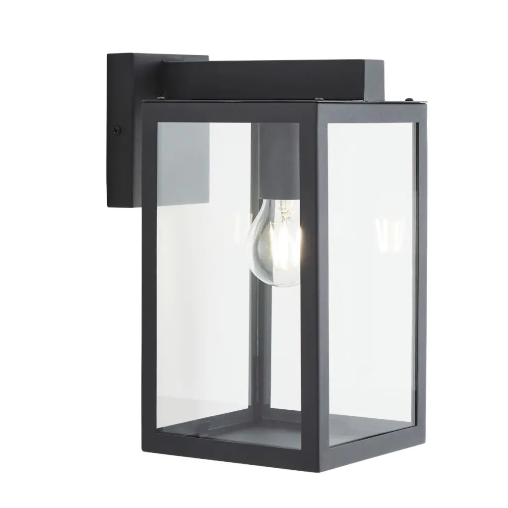 Hestia Glass Wall Lantern in Anthracite Finish