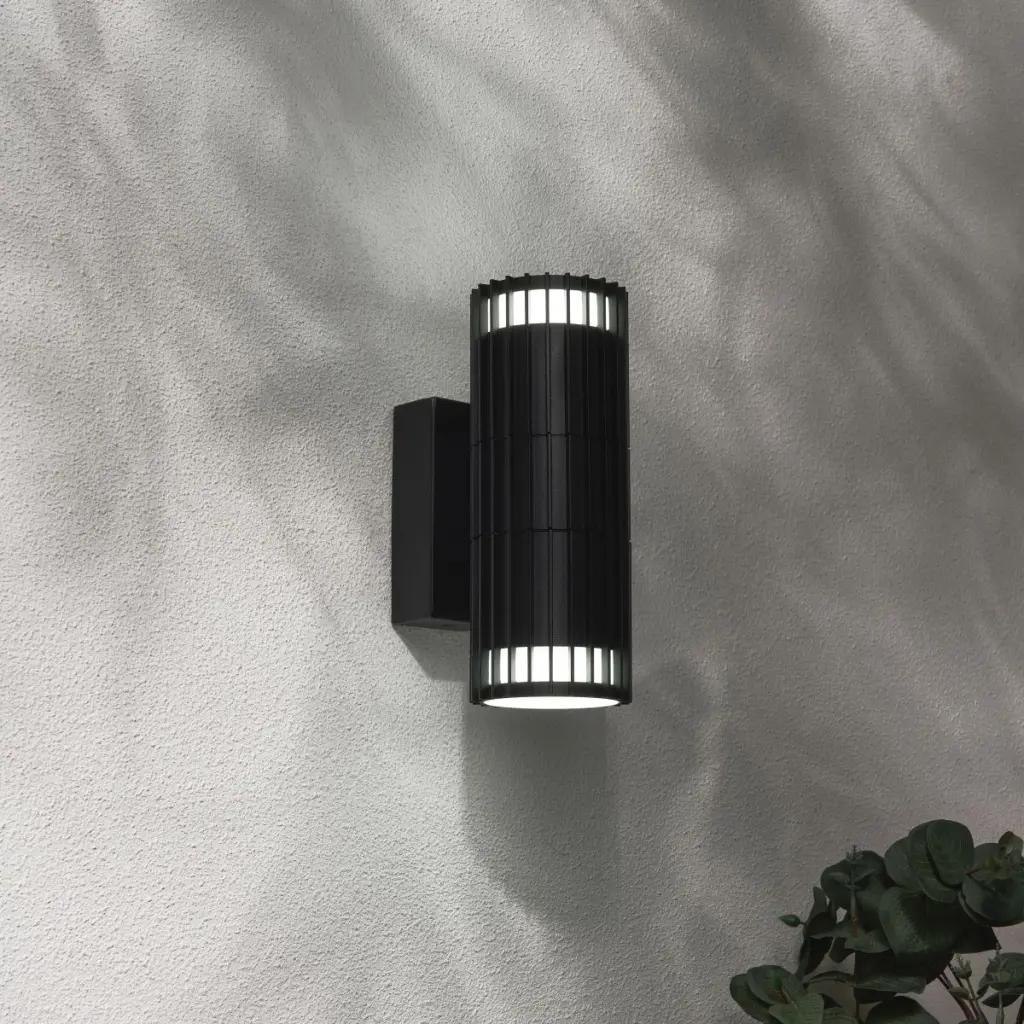 Muto Up & Down Black Wall Light