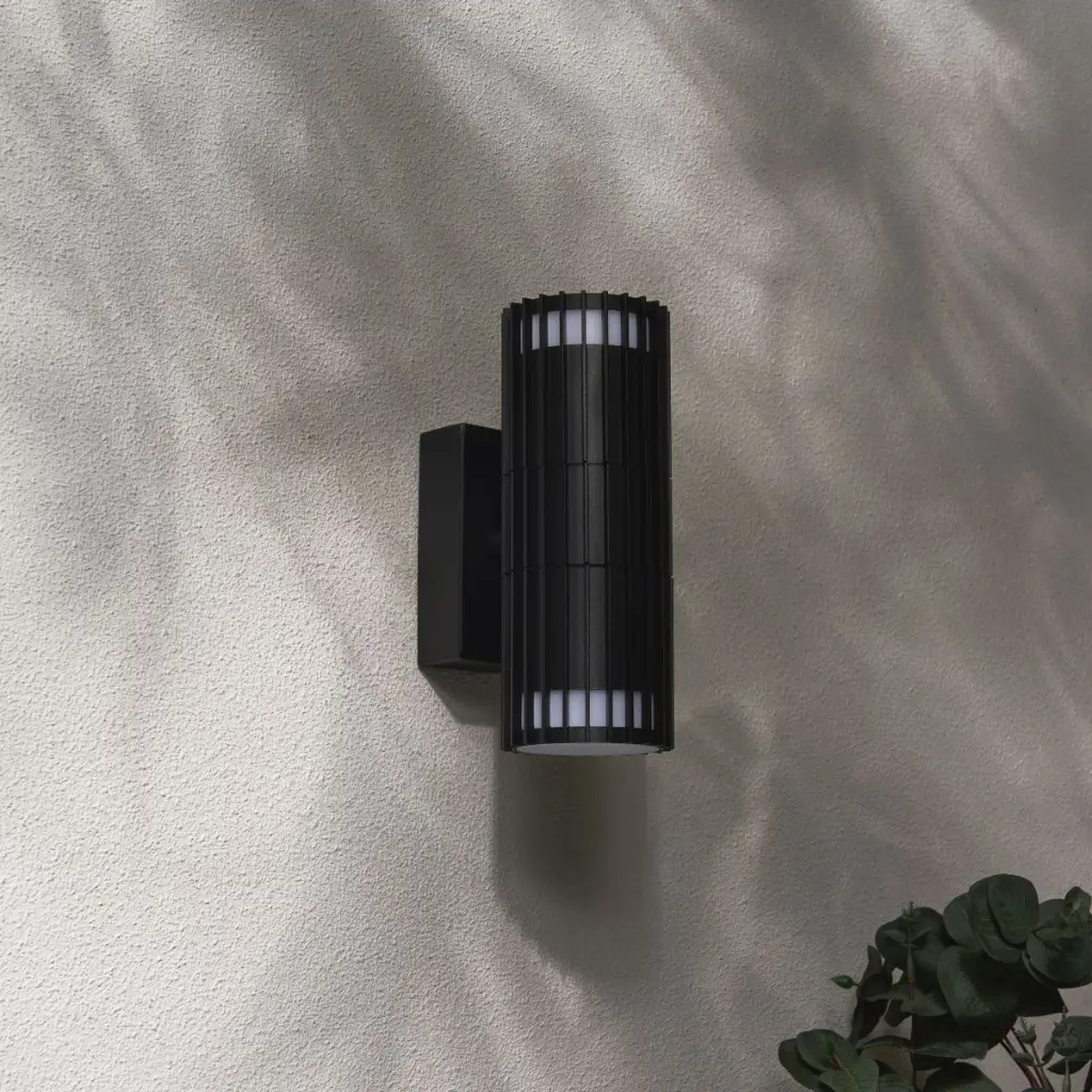 Muto Up & Down Black Wall Light
